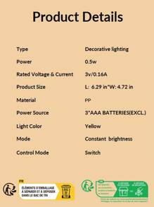 1 pieza Luz en forma de letra con 10 piezas Bombilla