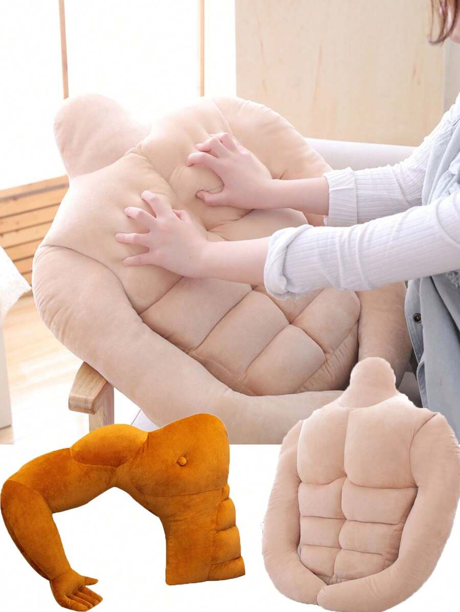 肌肉男抱枕 - 可愛有趣的健身先生擁抱伴侶 - 男友化身體枕頭，不僅是團伙禮物獨特搞笑的禮物主意 - 彩色 - 查看 1