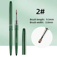 High Quality 100% Kolinsky Acrylic Nail Brush New Product Metal Pure Kolinsky Brush For Acrylic Nails Sizes 2-18 Nail Tool