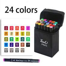 12 Color/24 Color/30 Color/48 Color Colorful Art Markers, Artist Adult Painting With Double Pointed Brushes, Sketching, Coloring, Highlighting, Illustration, Animation Design, Art Sketching, Painting Marker Set Professional Art Marker Set, With A Variety Of Bright Colors, Double Pointed, Fine And Extensive - Very Suitable For Illustrators, And Coloring - one-size - View 14