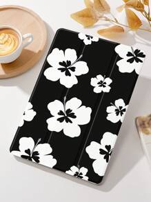 1入櫻花圖案平板保護套，防跌落，附筆槽，支援睡眠/喚醒功能，適用於三星、華為、小米和iPad - 彩色 - 查看 2