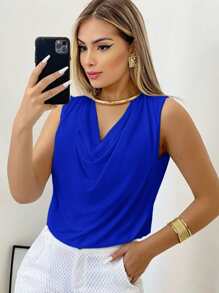 Women Tank Tops & Camis - Royal Blue - View 2