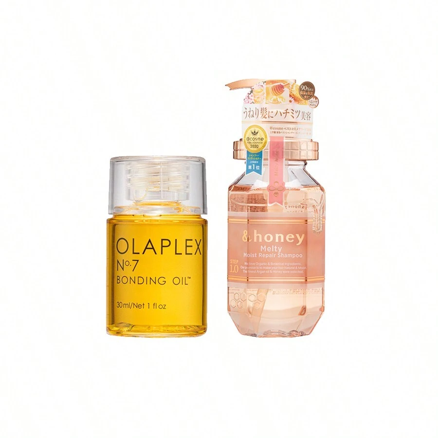 &HONEY Hair Care Set, Set Contains: Olaplex No.7 Bonding Oil (30ml),&HONEY Moist Repair Shampoo(440ml) - as picture - View 1