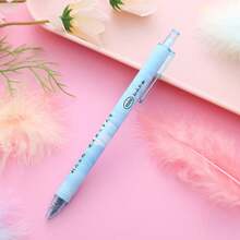 6pcs Random Creative Solid Color Pressing Water-Based Pen For Students And Office, High-Quality Stationery Pen For Writing And Signing - Multicolor - View 3