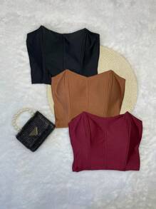 Women Tank Tops & Camis - 咖啡棕 - 查看 1