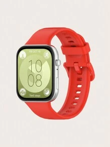 1pc Women/Men Fashionable Solid Color Silicone Strap Compatible With Huawei Watch Fit 3 Smart Watch Accessories - Huawei Watch Fit 3 - View 8