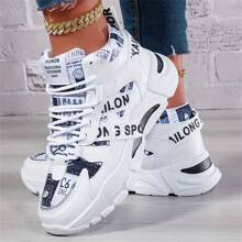 Women's Thick-Soled Fashionable Casual Running Shoes, Comfortable, Lightweight Outdoor Sports Shoes