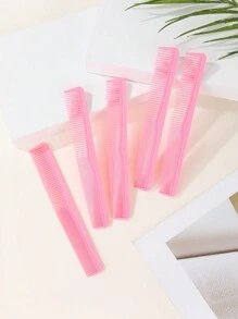 Hair Comb Double Sided Hair Styling Comb Portable Barber Salon Household Hairdressing Comb, Professional Hair Cutting Comb Double-Sided Haircut Brush Salon Barber Hairdressing Tools, Back To School, Travel Holiday Essentials, Hair Accessories For Women, Brushes, Hair Brush, Detangling Brush, Ball Brush, Mini Hair Brush Set, Wooden Comb, Hair Brush - Multicolor - View 11