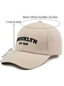 Unisex Embroidered Baseball Cap, Outdoor Adjustable Casual Cap - A - View 9