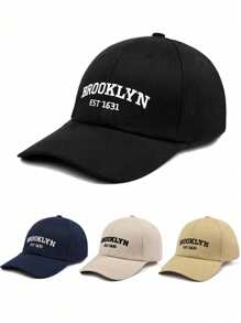 Unisex Embroidered Baseball Cap, Outdoor Adjustable Casual Cap - A - View 8