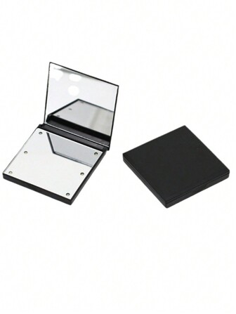 1pc Folding Square Mini Cosmetic Mirror, Small And Portable Folding Double-Sided Mirror, Suitable For Home Desktop Decoration, Bathroom, Dressing Table And Gift Giving (Batteries Not Included, Need To Be Purchased Separately) Birthday Gifts Graduation School Decor School Surprise Dormitory Decor Back To School Home Decor Room Decor School Supplies