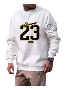 Sudadera Chicago Numero 23 Moda Sueter - Blanco - Ver 2