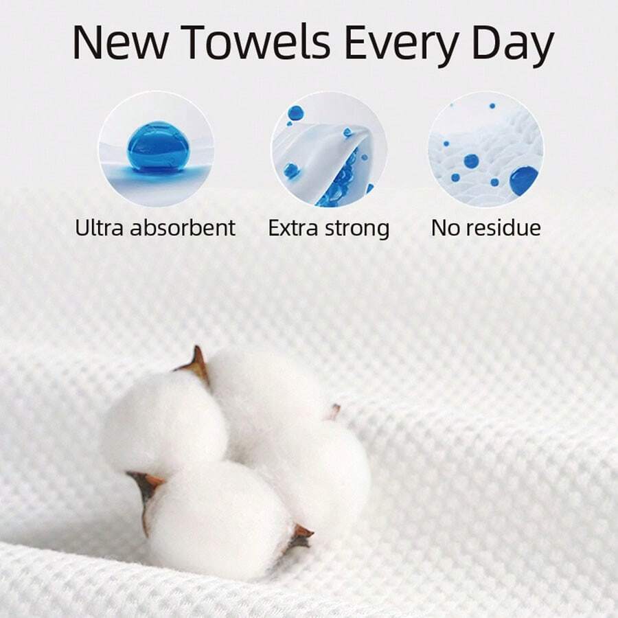 Soft Dry Wipe Cotton Face Tissues, Lint Free Facial Cleansing Towels