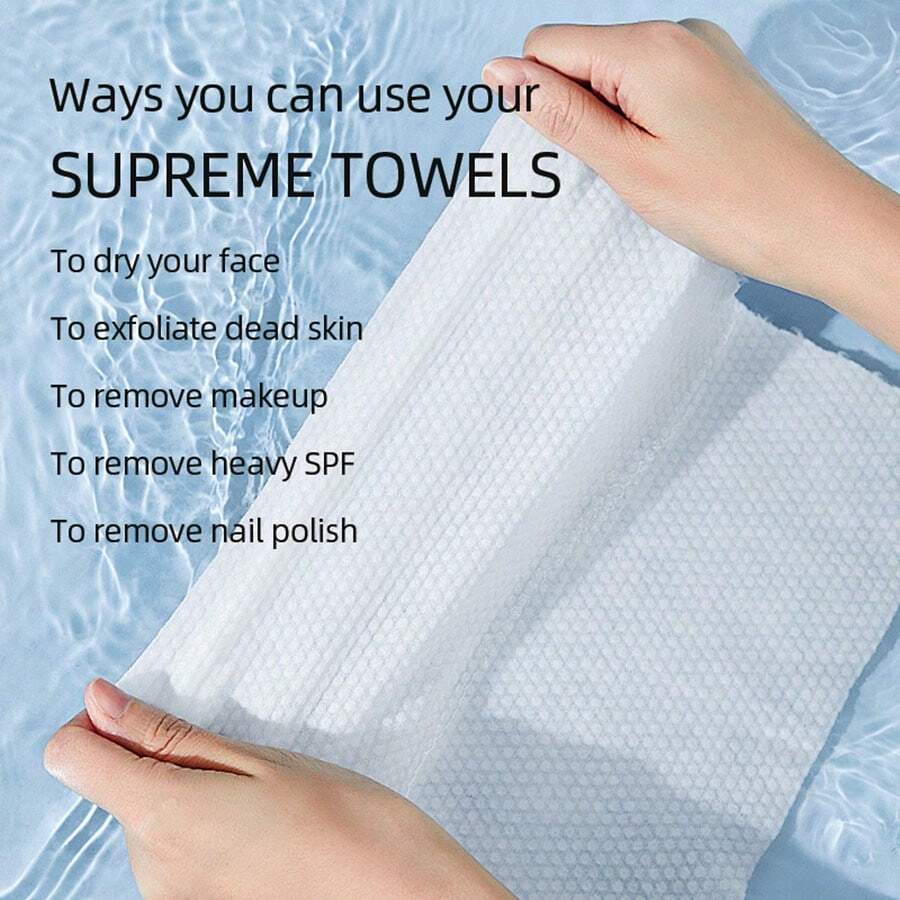 Soft Dry Wipe Cotton Face Tissues, Lint Free Facial Cleansing Towels