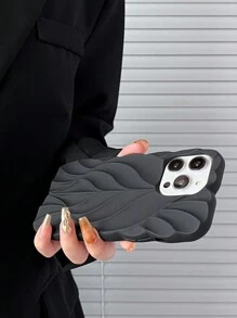 Etui na telefon w kolorze lodów Nowatorska ulga w drzewie Liść Falowanie wody Antypoślizgowa Wytrzymała tylna obudowa z TPU Kompatybilna z iPhonem 15 14 13 12 11 XR Pro Max Plus