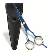 KIM JONG YI 5.5 Inch Hair Cutting Scissors Set , Leather Scissors Case, Barber Hair Cutting Shears Hair Thinning/Texturizing Shears For Professional Hairdresser Or Home Use - Multicolor - View 11