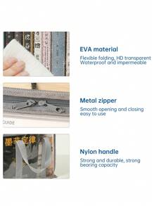 1pc/2pcs Book Storage Bag, Freestanding, Multi-Functional Storage Bag For Living Room, Bedroom, Study, Waterproof PVC Handbag, Toy & Snack Organizer - Four-color - View 11