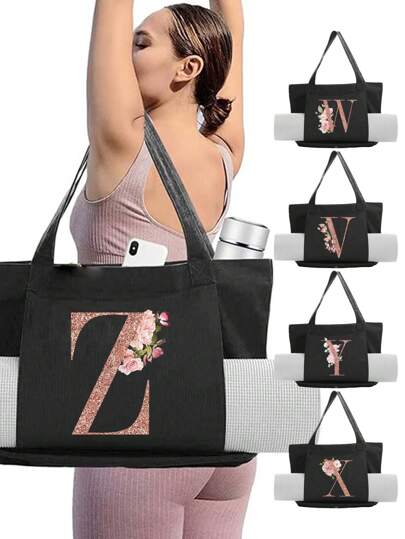 حقيبة تدريب يوغا جيم بسعة كبيرة تحتوي على فواصل وحجرة لتخزين الأحذية، ويمكن استخدامها كحقيبة سفر خفيفة يمكن حملها على الكتف أو باليد لرحلات العمل والتدريب والرحلات العائلية، وللتمارين الرياضية والسباحة والرحلات الجوية