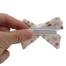 4 pièces Barrettes à cheveux pour enfants avec nœud imprimé en tissu, un ensemble d'accessoires de cheveux de style frais comprenant des pinces à clip en ruban tressé, sûres pour bébé, pour le port quotidien et les séances photos, un cadeau d'amour pour la Saint-Valentin
