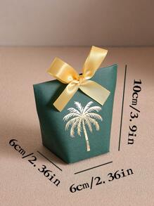 SET OF 5 MINI GIFT BOXES - Available In A Variety Of Colors And Designs, Our Premium Quality Mini Gift Boxes Are Perfect For Displaying Small Gifts. These Are Beautiful Boxes, Tailor-Made For Special Occasions. Featuring A Delicate Palm Tree Pattern And High Quality Ribbon, These Boxes Are Perfect For Weddings, Parties And Celebrations. Valentine Day - Multicolor - View 3
