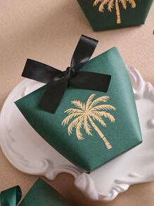 SET OF 5 MINI GIFT BOXES - Available In A Variety Of Colors And Designs, Our Premium Quality Mini Gift Boxes Are Perfect For Displaying Small Gifts. These Are Beautiful Boxes, Tailor-Made For Special Occasions. Featuring A Delicate Palm Tree Pattern And High Quality Ribbon, These Boxes Are Perfect For Weddings, Parties And Celebrations. Valentine Day - Multicolor - View 6