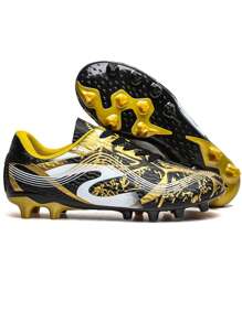 European Unisex Soccer Cleats Athletic Outdoor Firm Ground Football Shoes