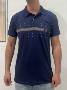 Men Polo Shirts - Màu xanh lam - Xem 1