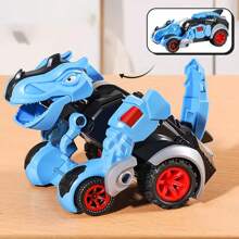 1pc Dinosaur Transformation Robot Car Toy, Dinosaur Car Toy For Kids, Impact Transformation Toy Car, Tyrannosaurus Rex Battle Car Toy For Boys - Multicolor - View 10