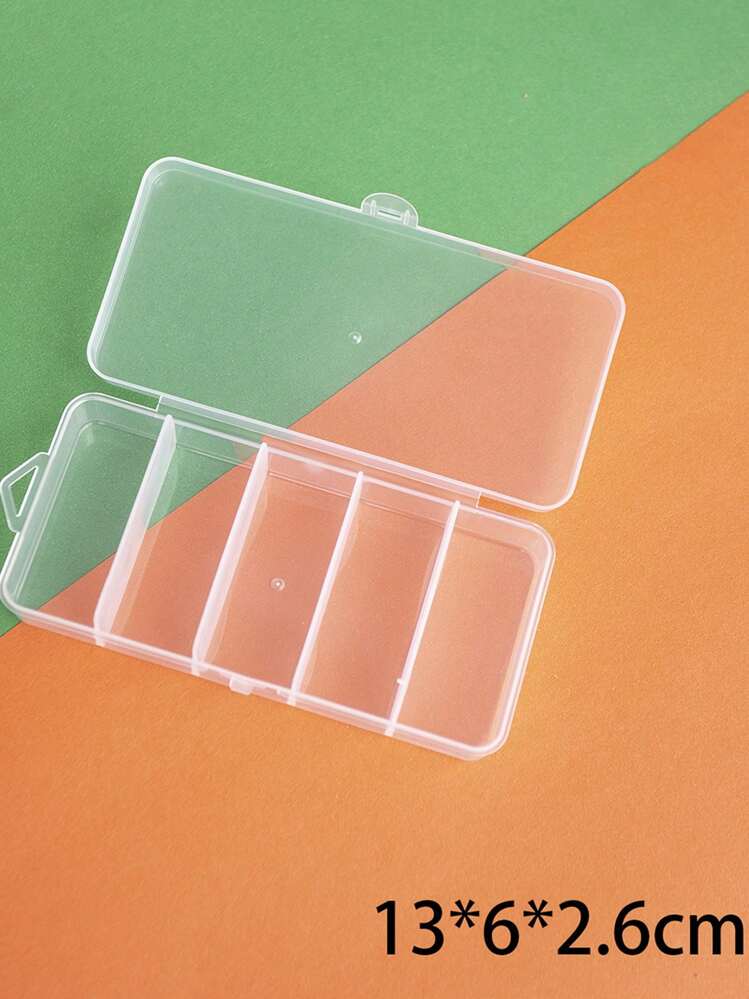 1pc Multi-Compartment Lure Storage Box, Suitable For Storing Jewelry, Hairpins, Cosmetics, Etc. - Clear - View 6