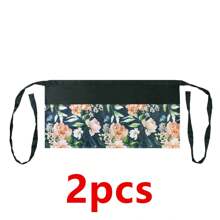 1pc/2pcs Printed Half Waist Apron, Polyester Waterproof Anti-Fouling 3 Pockets Short Apron For Restaurant, Cafe, Waitress - Multicolor - View 10