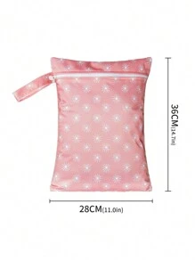 1PC Waterproof Washable Wet Bag For Travel, Stroller, Daycare, Baby Diapers, Yoga, Beach, Pool, Wet Toddler Swimsuits