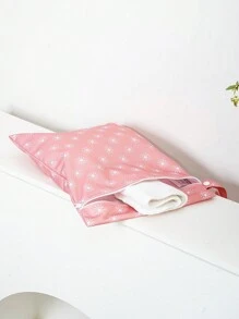 1PC Waterproof Washable Wet Bag For Travel, Stroller, Daycare, Baby Diapers, Yoga, Beach, Pool, Wet Toddler Swimsuits