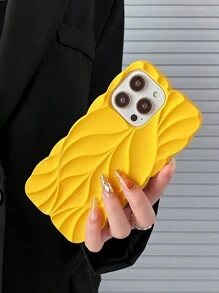 Etui na telefon w kolorze lodów Nowatorska ulga w drzewie Liść Falowanie wody Antypoślizgowa Wytrzymała tylna obudowa z TPU Kompatybilna z iPhonem 15 14 13 12 11 XR Pro Max Plus