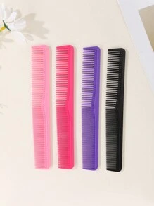 Hair Comb Double Sided Hair Styling Comb Portable Barber Salon Household Hairdressing Comb, Professional Hair Cutting Comb Double-Sided Haircut Brush Salon Barber Hairdressing Tools, Back To School, Travel Holiday Essentials, Hair Accessories For Women, Brushes, Hair Brush, Detangling Brush, Ball Brush, Mini Hair Brush Set, Wooden Comb, Hair Brush - Multicolor - View 5