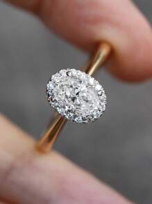 1 PC Charm Cubic Zirconia Ring For Women For Valentine's Day Gift Wedding Anniversary Party Jewelry