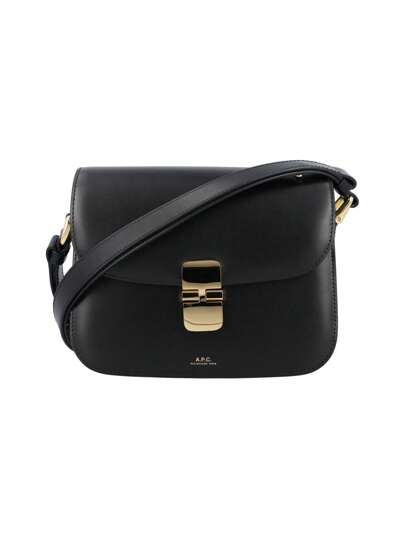 A.P.C. ブラック ショルダーバッグ A.P.C. アーペーセー バッグ ショルダーバッグ ハーフムーン