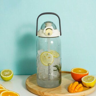 LocknLock Large Capacity Straw Cup, Women's Sport Water Bottle, Tritan Material