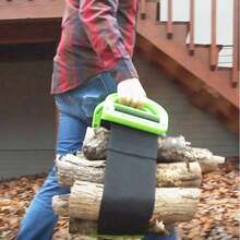 Travel And Moving Helper For Carrying Wood And Heavy Objects With Electric Assistance, Furniture And Paper Box Handling Tool With Binding Straps And Shoulder Rope - Black - View 2