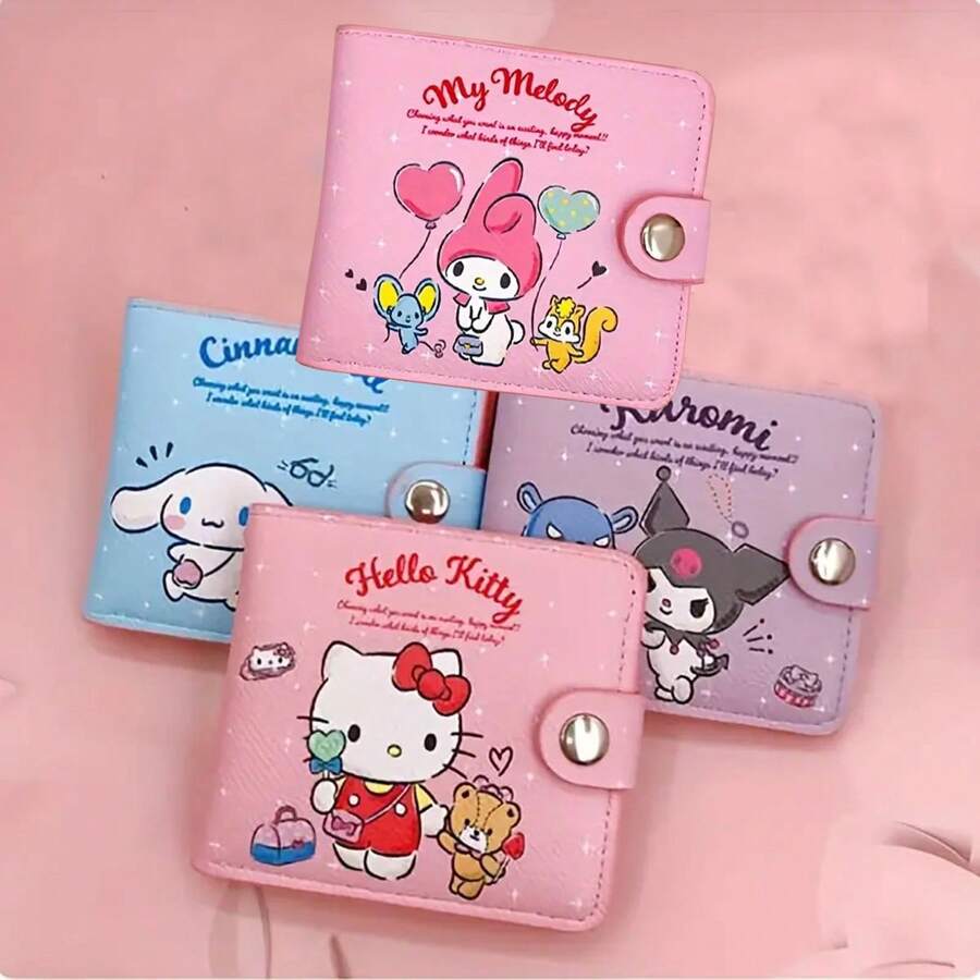 Sanrio Sanrio Kawaii Hello Kitty Kuromi Cinnamoroll My Melody Purse Anime Character Decorate Accessories Kitty Cat Kerokero Keroppi