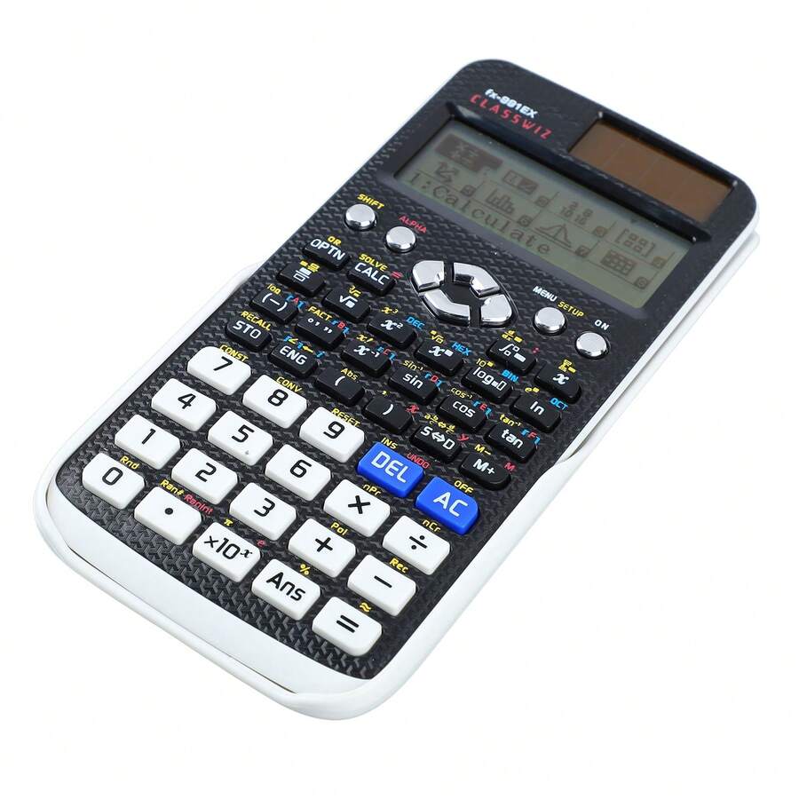 Calculadora Científica Genérica Fx-991 12 Dígitos. - Blanco y Negro - Ver 1