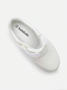 Balabala 儿童运动鞋2024新款男童鞋秋季女童简约纯色透气小白鞋 - 白色 - 查看 4