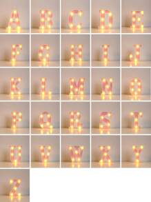 1 pieza Luz en forma de letra con 10 piezas Bombilla