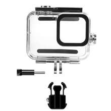 1Pc Transparent Waterproof Protective Case 60m/196ft Underwater Diving Housing Shell Compatible With GoPro Hero13 Black/Hero12 Black/Hero11 Black/Hero10 Black/Hero9 Black/Hero8 Black. - 黑色 - 查看 9