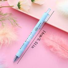 6pcs Random Creative Solid Color Pressing Water-Based Pen For Students And Office, High-Quality Stationery Pen For Writing And Signing - Multicolor - View 6