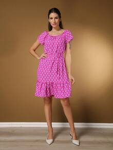 Women Short Dresses - Hồng - Xem 6