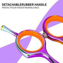 KIM JONG YI 5.5 Inch Hair Cutting Scissors Set , Leather Scissors Case, Barber Hair Cutting Shears Hair Thinning/Texturizing Shears For Professional Hairdresser Or Home Use - Multicolor - View 6