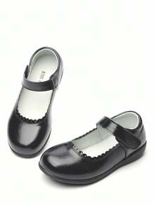 Children Black Leather Shoes, School Uniform Shoes For Girls