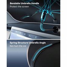 [2024 Upgrade] Car Windshield Sun Shade - [Newest Nanoparticles Coatings] Protect Car From Sun Rays & Heat Damage Keep Cool And Protect Interior Medium - 中等的 - 查看 4