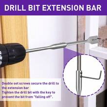 YURINWOO 15PCS Chisel Point Spade Bit, 6‑25mm Spade Drill Bit Set Paddle Flat Bits Flat Wood Hole Cutter With 1/4 Inch Hex Quick Change Shank And 6 Inch Drill Bit Extension - Silver - View 9