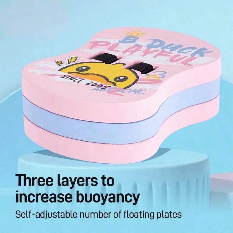 B. Duck 1pc Beginner Swimming Float Board Cartoon Design Unisex Float Board - Dusty Pink - View 1